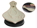 Incense Holder Embossed Ceramic Incense Stick Coil Burner Tray Desktop Decoration V1294-YM0718-3115210003411