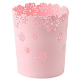 Small Purple Round Mini Plastic Trash Cans, Desktop Wastebasket Garbage Bin Bathroom Trash V1370-AZ4-12383