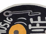 Water Absorbent Mat Retro CD Disk Design Anti Slip Thick Soft Imitation Cashmere Home Bathroom Mat V1294-YM0512-3117220266212