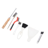 Bird Cage Cleaning Tools Set Stainless Steel Cage Brushes with Fork Scraper Brush Dustpan for V1294-YM0901-3111250162211