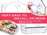 Strong suction window bird feeder, large capacity window bird feeder with removable seed tray and V1259-DP01-A-1665