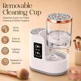 3 IN 1 Electric Makeup Brush Cleaner Machine with MakeupBrush Dryer - Auto Makeup Foundation, V1107-109-80765