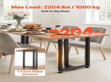 Table Legs, 740 x 450 mm Square T Shape Steel Furniture Legs, Modular Design, Easy Assembly, V952-ZTCFKFXTK281F1QMG001V0