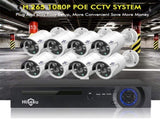 Hiseeu H5NVR-P8-612P 8CH 2MP/1080P PoE CCTV System V28-ELEHISH5NVRP8612P