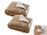 2pcs Pet Blanket for Couch Protection Water Resistance Cats Dogs Blanket for Furniture V1263-JX-7508-2