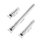 Wrench Extender Tool Rod Universal Wrench Sleeve Silver Chromium Vanadium Alloy Steel 3Pcs V1369-AZ3-W-17326