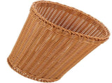 Compact Brown Woven Trash Can Multi Use Storage Basket for Bathroom Bedroom Kitchen V1369-AZ3-W-12131