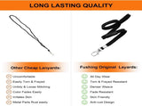 Breakaway Neck Lanyards Key Chain - Black Badge Lanyards or ID Badge Holders, Comortable Neck Straps V1259-DP01-F-377