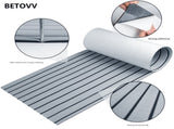 Non-Slip EVA Foam Boat Flooring Sheet Grey with Black Stripes Self-Adhesive Marine Decking Mat for V888-ELOSUNG43209