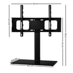 Artiss TV Stand Mount Bracket for 32"-70" LED LCD Swivel Tabletop Desktop Plasma TV-MOUN-S08-3-BK