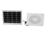 6in Solar Exhaust Fan White Round 8W Solar Panel Fan for Ventilation Cooling Bathroom Kitchen V1294-YM0901-3114250042711