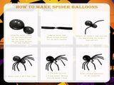 Halloween Decoration Set Light-Up Pumpkin Lamp,128 Pcs Halloween Party Balloon Garland Arch Kit & V1337-6F-ZYGV-TQPK
