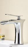 Basin Hot and Cold Water Faucet Waterfall Spout, Antique Brushed Finish, Short Model, Vintage V1107-113-76625-WHI-135MM