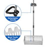 Beach Rake Stainless Steel Sand Flea Rake 140cm Long Detachable Handle and Shark Tooth Wide Sifter V985-BEACHRAKE