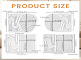 4 Pcs Resin Molds Picture Frame with Stand Holder Rectangle and Oval Photo Frames Silicone Molds V1369-AZ3-W-17903