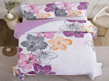 Purple Floral Boho Elysian Bedspread Coverlet 3 Piece Set V745-AC081657Q13U