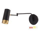 Swing Arm Wall Lamp Wall Mounted Bedside Lamps with Adjustable Swing Arms for Bedroom Living Room V1294-YM0703-3119230049711