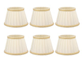 6Pcs Small Lamp Shade Clip On Drum Lampshade Cloth for Chandelier Candle Bulbs Lighting Accessories V1294-YM0703-3119230010711