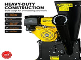Ducar 601C 15HP Wood Chipper Key Start Shredder Mulcher Grinder Yellow Black WCP-601C-YLBK