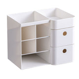 Desk Organizer Multipurpose Stylish Simple Style Drawer Design Desktop Storage Box with Slant Insert V1294-YM0901-3117240184411