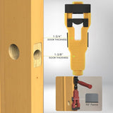 Door Lock and Latch Installation Tool Kit with Hole Saw, Mortise Template and Chisel Guide for V1341-ZY-ZYAEAY3R-BLUE