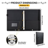 PU Leather Choral Folder Adjustable Hand Strap, Large Capacity & Durable Build, Ideal for Choral V1366-AZ2-W-15059