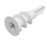 Matelec Nylon Plaster Fixing Screw 33mm Zinc Plated PSD-M33/N V1202-V1-MTLPSD-M33-N