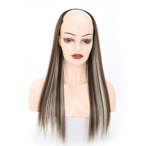10 U Shaped Half Wig - Long Straight Headgear In 8H613 Colour PRL-0199407550DBT_NZ