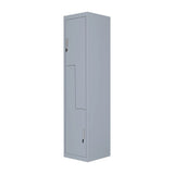 Grey Two-Door L-shaped Office Gym Shed Storage Lockers V63-835121
