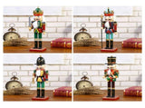 4Pcs 30cm Christmas Nutcracker Soldiers Wooden Soldier Nutcracker on Stand Home Decor Christmas Gift V1294-YM0717-10065654