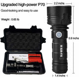 30000-100000 Lumen High Power LED Flashlight Waterproof Ultra Bright, 3 Modes High Brightness Usb V1188-MS-227-2565