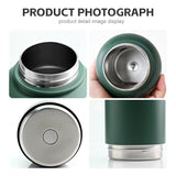 Pawstock 3-in-1 Insulated Dog Water Bottle with Dual Bowls 1L Stainless Steel Travel Bottle - Navy V1242-PAW1361N