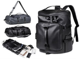 Grey Large Capacity Men's Travel Backpack with Shoe Compartment - Water-Resistant Coated Fabric V888-ELOSUNG18416