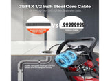 Drain Cleaner Machine 23m x 13mm, Sewer Snake Auger Manual Feed with 4 Cutters & Air-activated Foot V952-SDJJKLSGDSTJGDO6A002V3