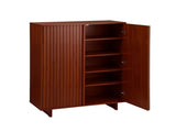 Artiss Shoe Cabinet 5 Tier Storage Organiser w/ Adjustable Shelves Bamboo BAM-B-SHOE01-WD
