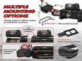X-BULL 14500lbs Electric Winch 12V Synthetic Rope Wireless Remote Winch 4WD Car 4X4 V211-AUEB-AXEW023
