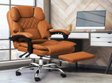 Levede Gaming Chair Office Computer Brown Footrest OF1037-BR