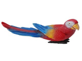 Parrot Sculpture Ornament Waterproof Lifelike Synthetic Resin Decorative Bird Statue for Garden V1294-YM0717-3111220232511