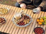 Portable mini tabletop barbecue grill, made of stainless steel, includes a grill mesh, designed for V1232-BXSSKL001