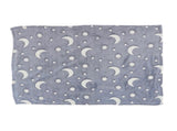 1.5x2m Luminous Blanket Double Side Flannel Star Moon Design Soft Glow in The Dark Blanket for V1294-YM0523-3117220043214