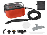 Portable Steam Cleaner 3 Temperature Adjustable Deep Cleaning Machine with 1200ml Water Tank 3 Brush V1294-YM0901-H49241RB-UK