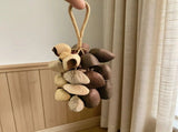 Handmade nutshell wind chime, nutshells rustling in the wind, bringing a touch of mountain forest V1232-GKZSL001
