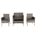 4 Seater Wicker Outdoor Lounge Set - Mixed Grey V264-OTF-529S-LGR