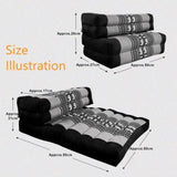 3-Fold Zafu Meditation Cushion Set Blue Medium Size V277-TTP3SEATBLUEMYSTOCK