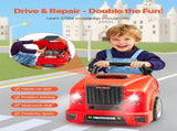 Engine Toy, 60 Pieces, Kids Mechanic Car Repair Set with Removable Parts, Lights and Sounds, V952-KCYQWJHSKCZXMUPE2001V9