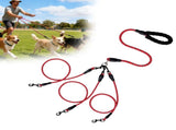 LGCASL 3 Dog Leash No Tangle, Heavy Duty Multiple Dog Lead Shock Absorbing Bungee, Triple Bungee V1189-LWWAL-20260325-02639