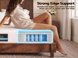 Giselle 25cm Queen Hybrid Mattress Soft Knitted Fabric Edge Support Gel Foam MATTRESS-B-HAVEN-25-Q