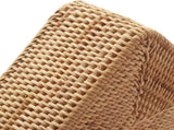 Set of 3 Rattan Storage Baskets, Stackable Woven Wicker Organizer Box for Kitchen Cupboard Shelf, V1237-ZY00B089K29BKG