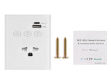 2.4GHz WiFi Wall Touch Light Switch with Type-C USB Power Outlet Neutral Wire Required 2 Way Control V1294-YM0901-HS7880WUS-2