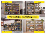 Giantz 2-Rack Garage Shelving 1.6X0.8m MDF Warehouse Shelves Storage Rack Yellow WR-E-8X16-YLX2